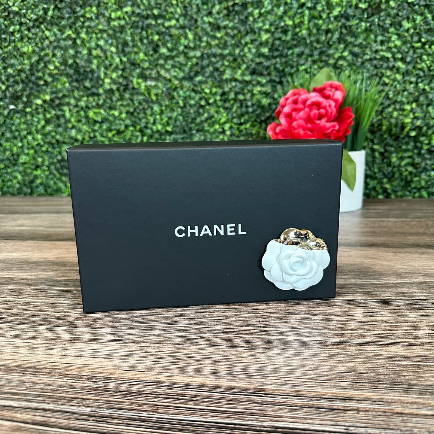Chanel Red Quilted Leather CC French Wallet