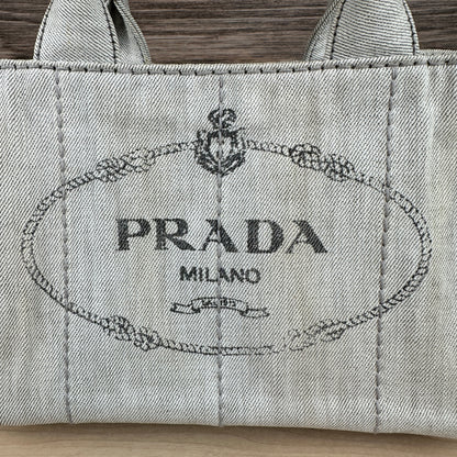 Prada 2-Way Denim Tote Bag