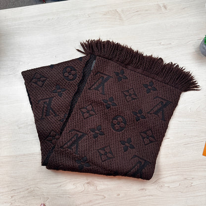 Louis Vuitton Logomania Scarf Brown