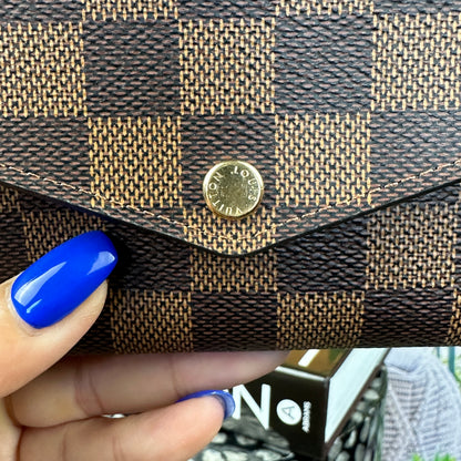 Louis Vuitton Damier Sarah Wallet Rose Ballerine