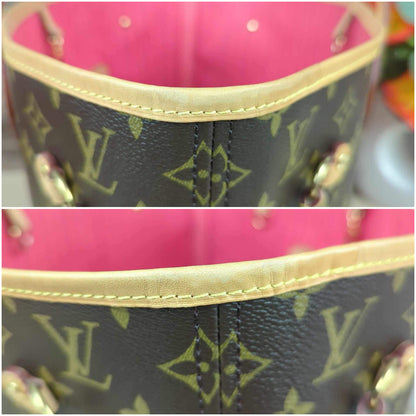 Louis Vuitton Limited Edition Grenade Pink V Neverfull MM