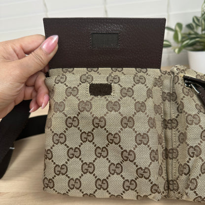 Gucci GG Original Canvas Belt Bag Dark brown
