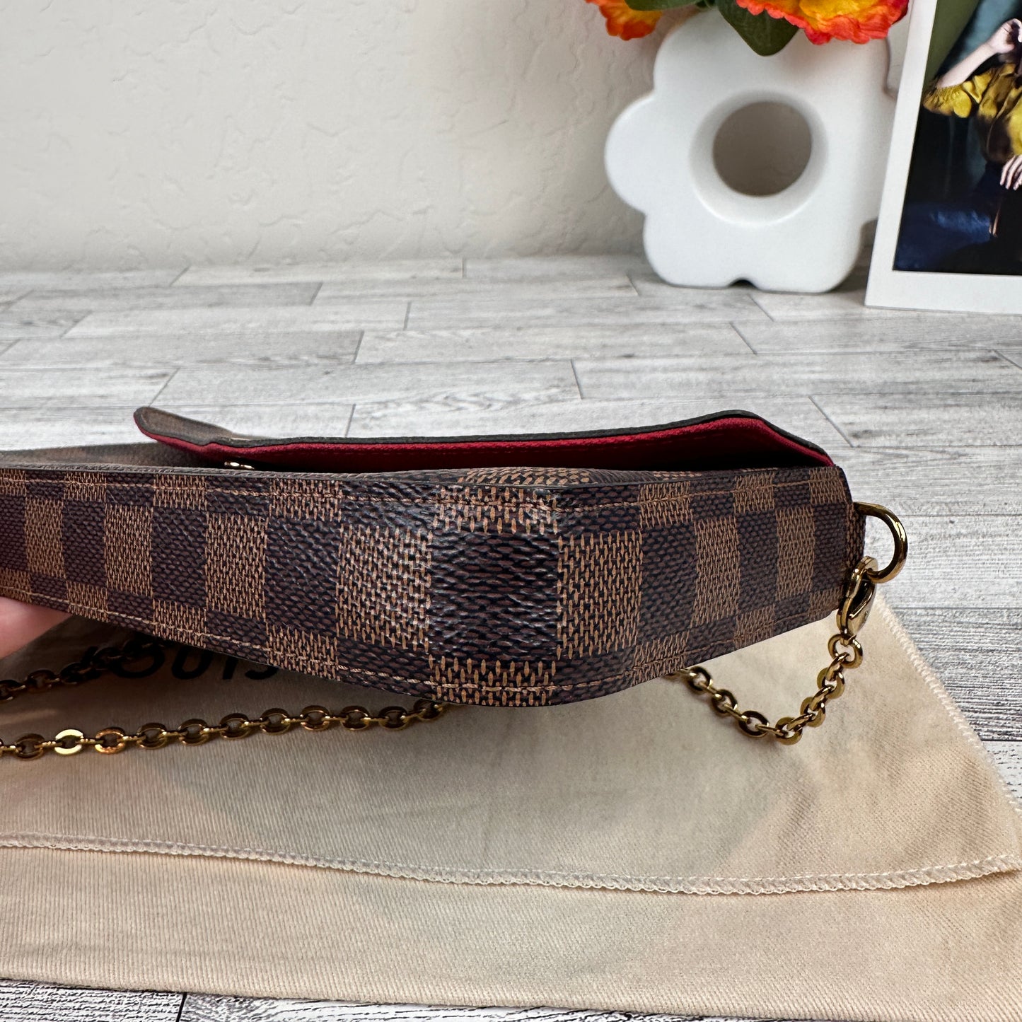 Louis Vuitton Félicie Pochette Damier Ebene
