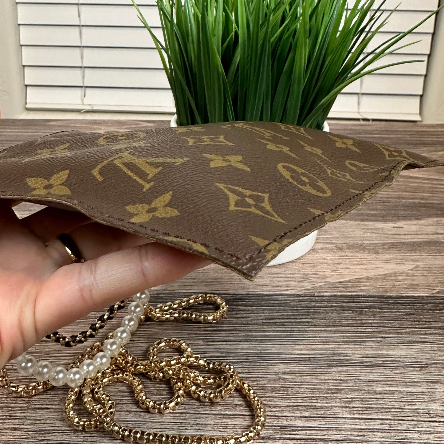 Louis Vuitton Randonnee Pouch Converted to Crossbody Clutch