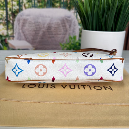Louis Vuitton Murakami White Multicolor Pochette Accessories