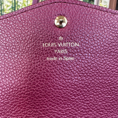 Louis Vuitton Curieuse Wallet Aurore Empreinte Leather