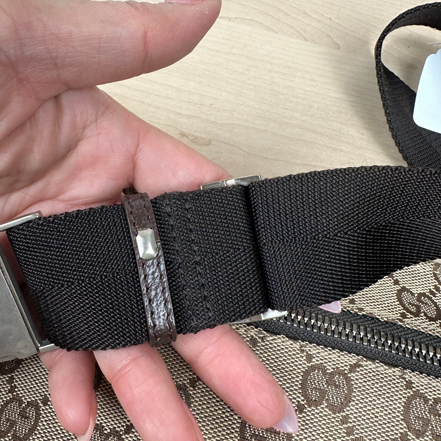 Gucci GG Original Canvas Belt Bag Dark brown