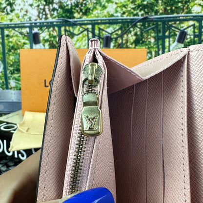 Louis Vuitton Damier Sarah Wallet Rose Ballerine