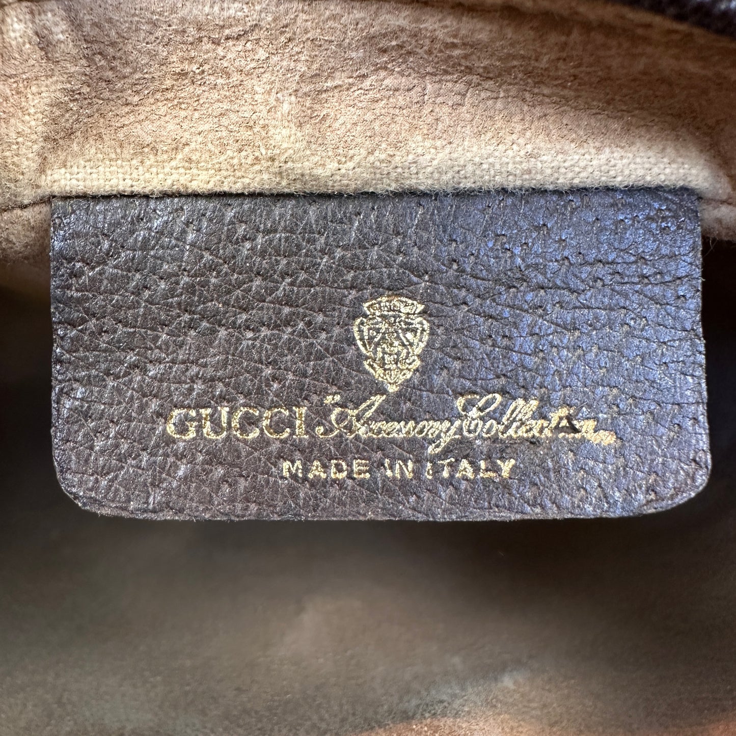 Gucci Vintage GG Web Sherry Line Clutch Bag