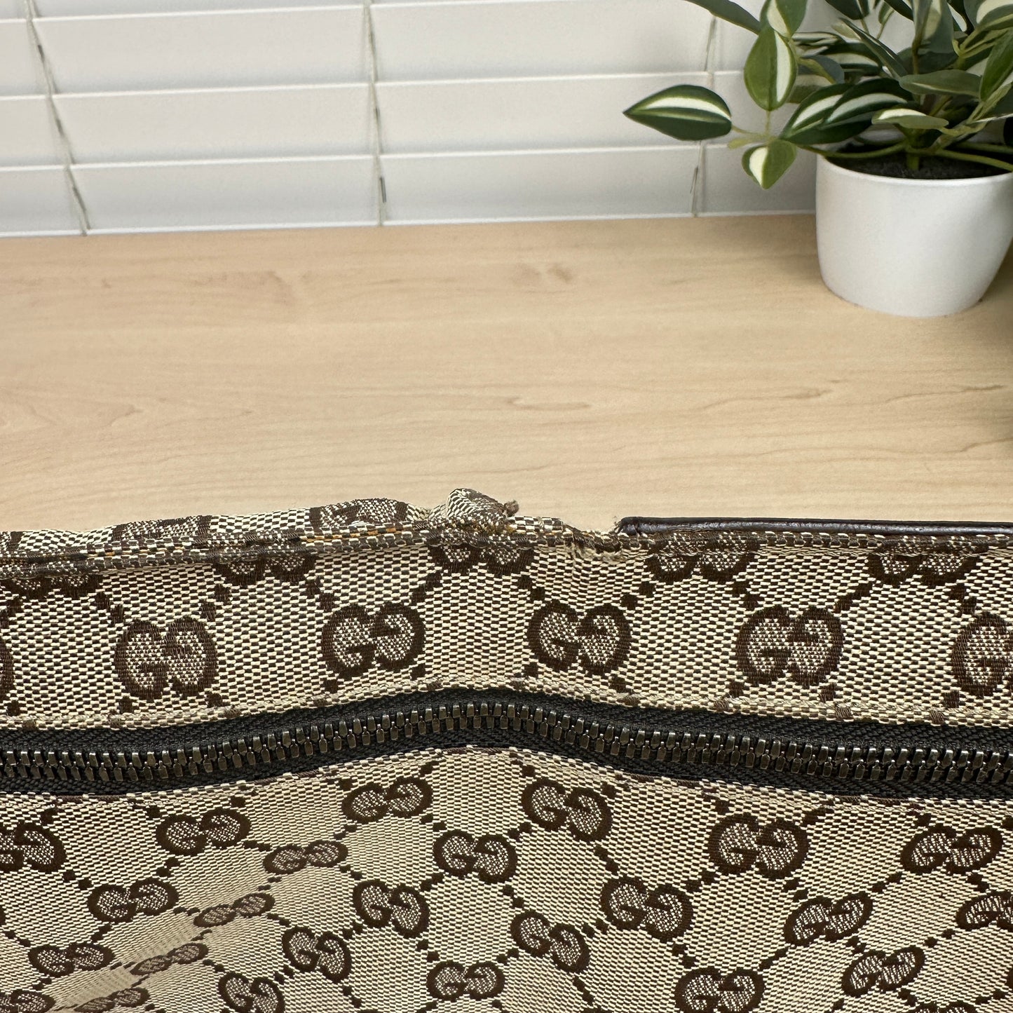 Gucci GG Original Canvas Belt Bag Dark brown