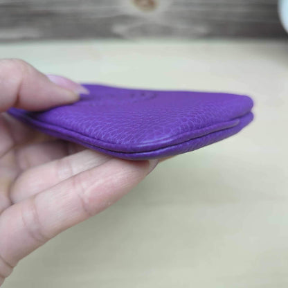 Gucci Purple Pebbled Calfskin Soho Key Case