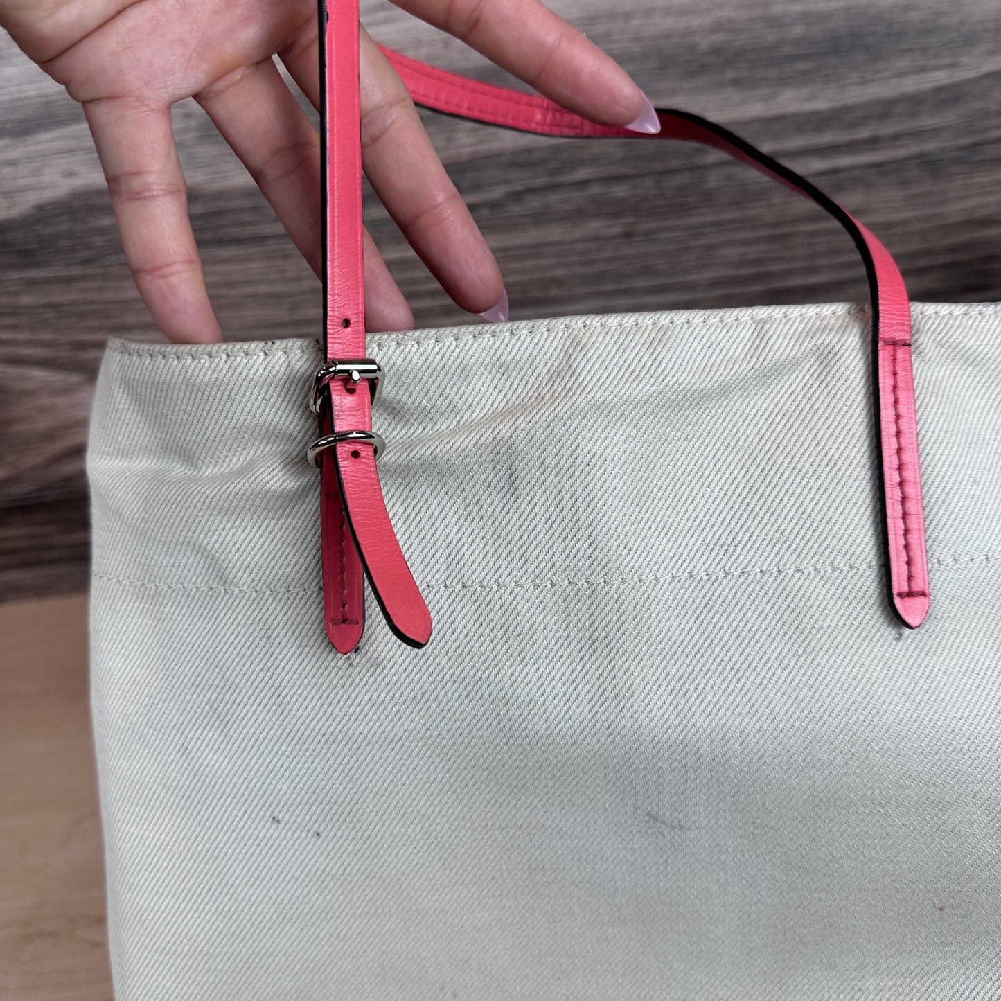 Louis Vuitton Corail Cotton Canvas Articles De Voyage Cabas MM Bag