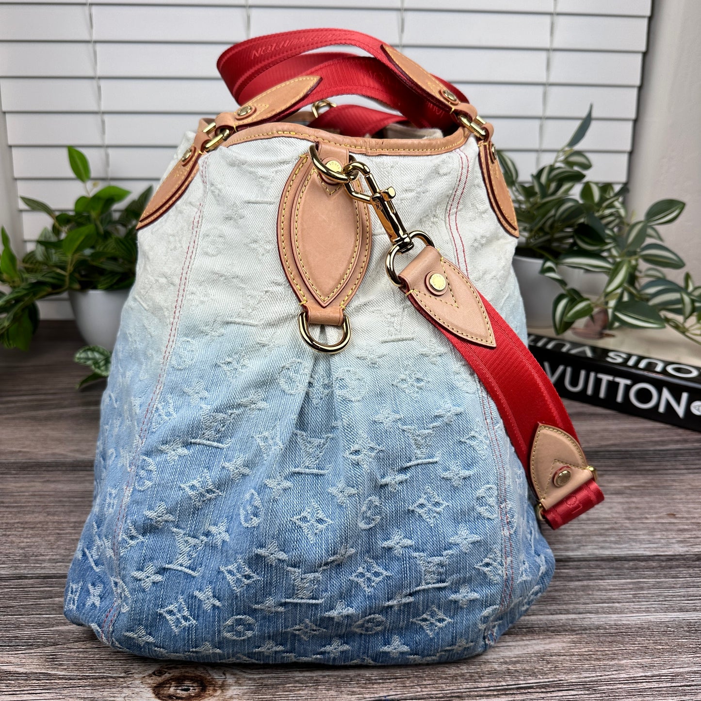 Louis Vuitton Limited Edition Blue Denim Sunlight Bag