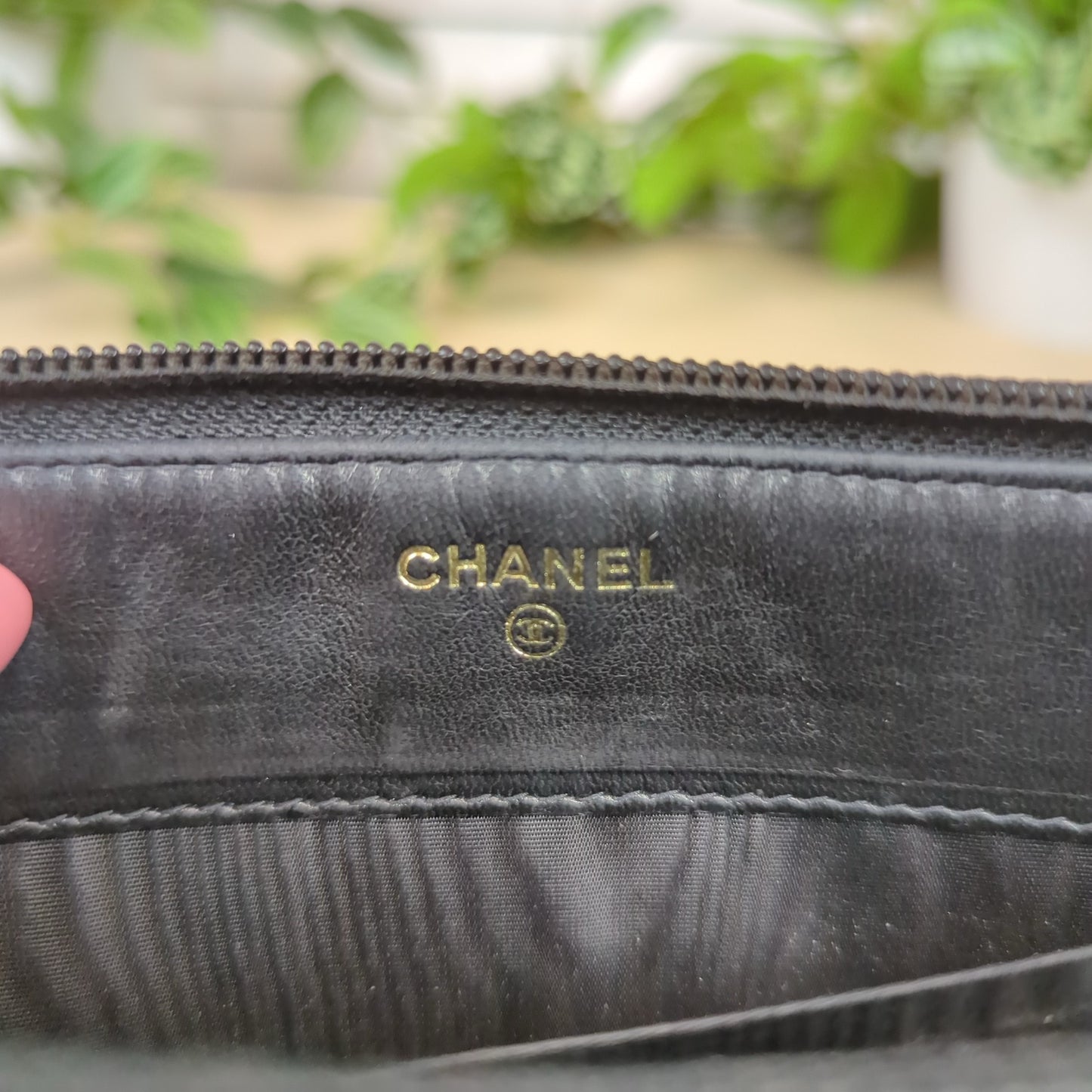 Chanel Caviar Timeless CC Zipped Wallet Black