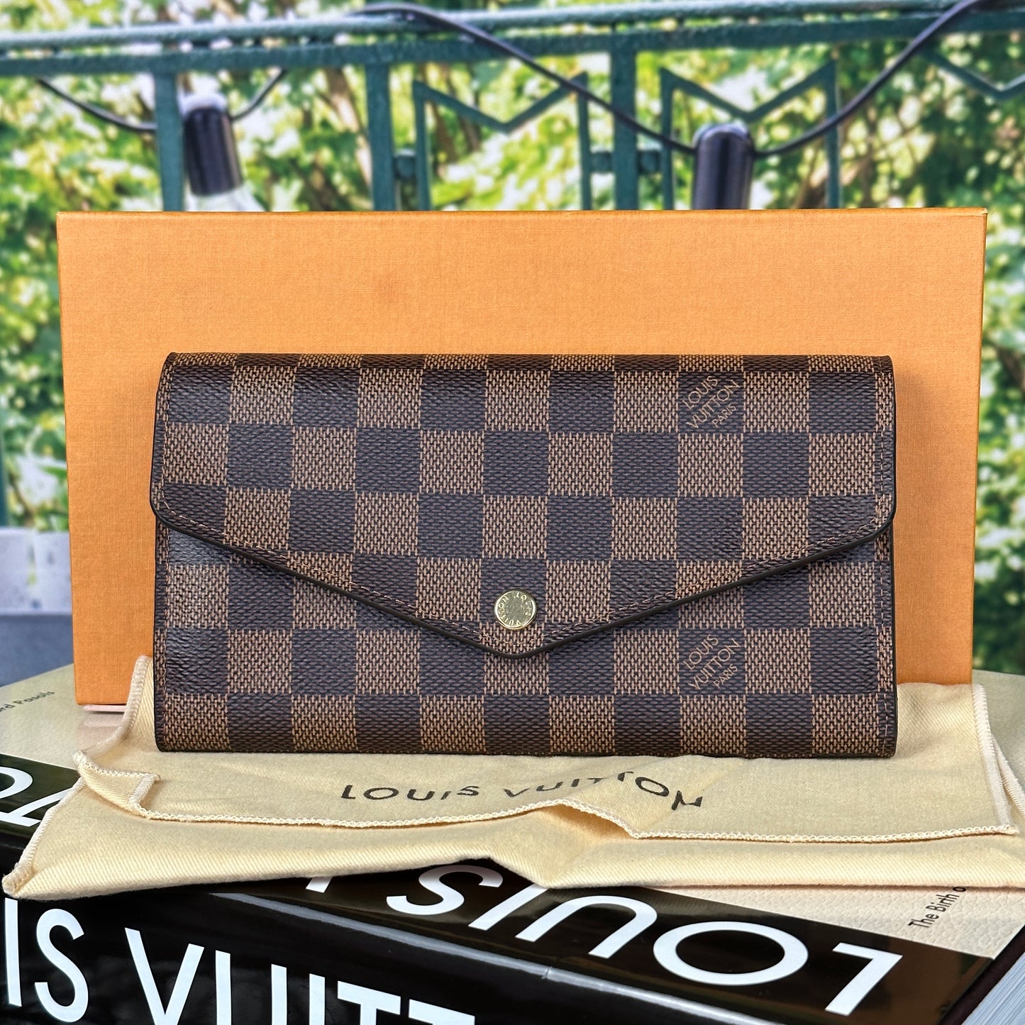 Louis Vuitton Damier Sarah Wallet Rose Ballerine