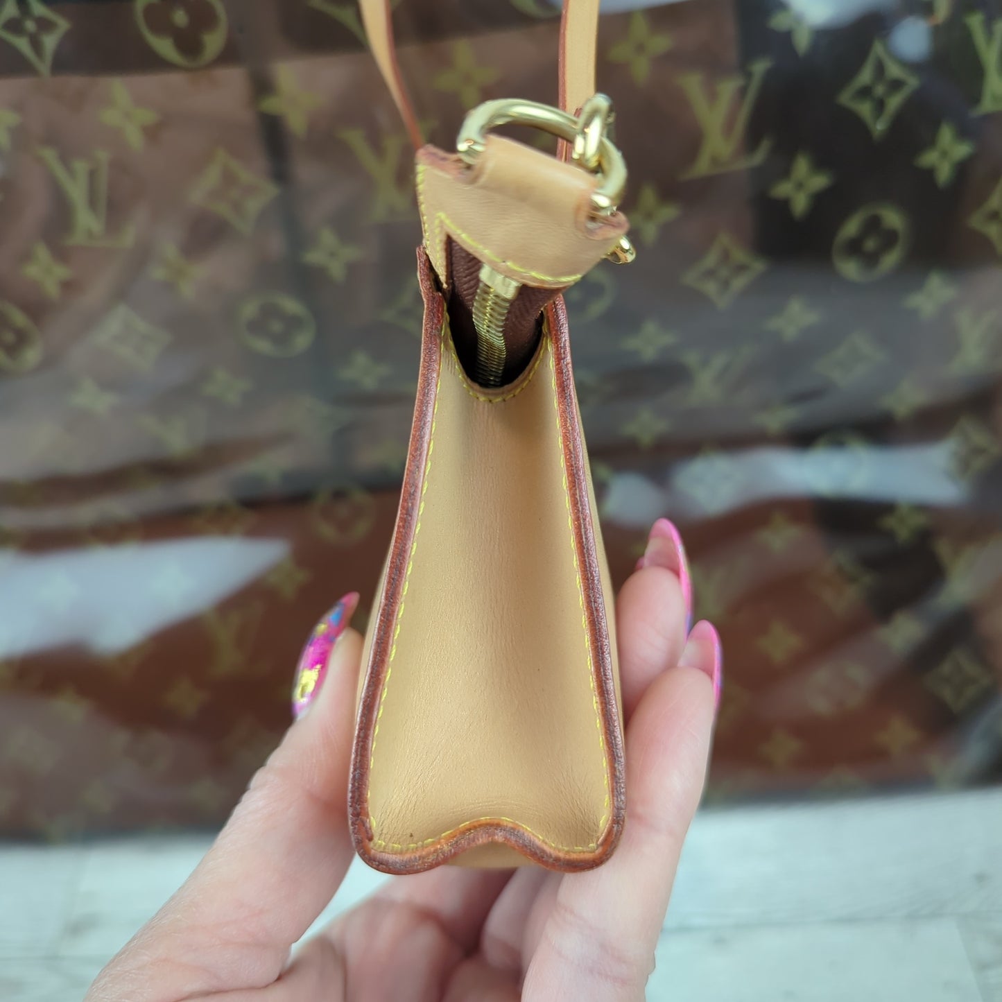 Limited Edition Monogram Vinyl Ambre Cruise Tote Bag