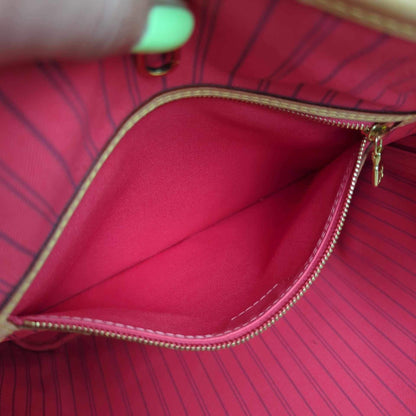 Louis Vuitton Limited Edition Grenade Pink V Neverfull MM