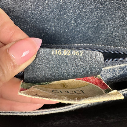 Gucci Vintage Supreme Sling Navy