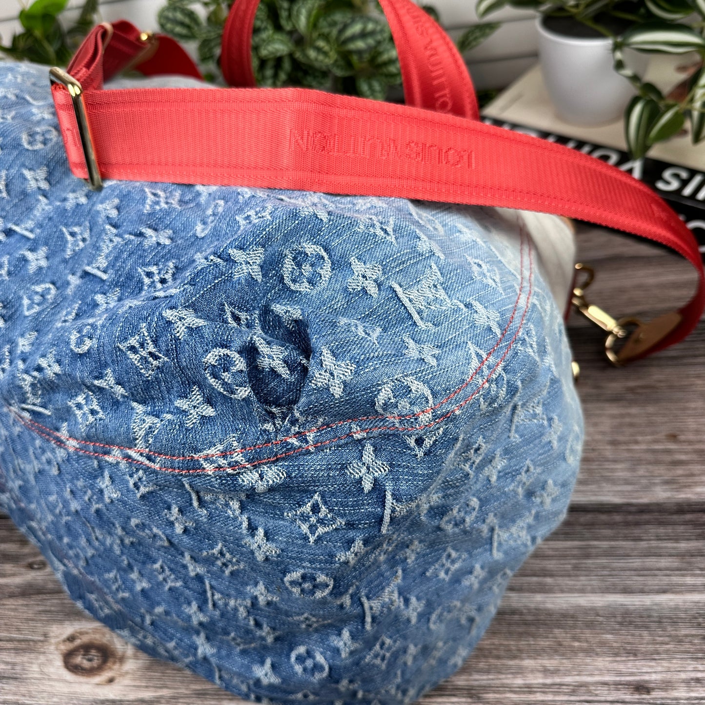 Louis Vuitton Limited Edition Blue Denim Sunlight Bag