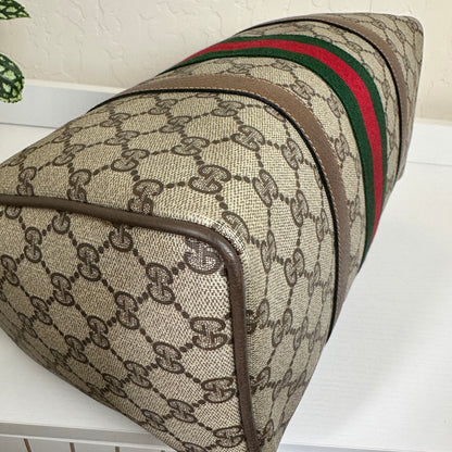 Gucci Vintage Supreme Sherry Boston Bag