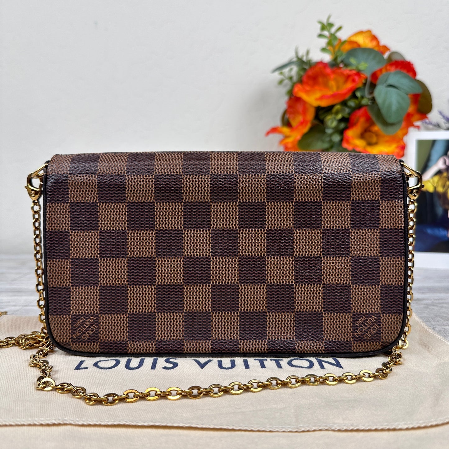 Louis Vuitton Félicie Pochette Damier Ebene