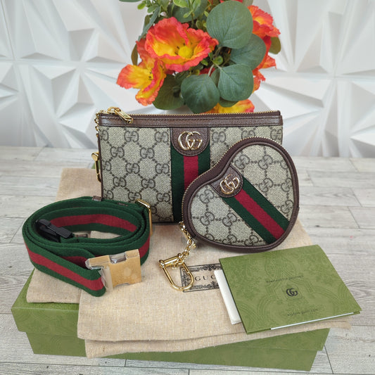 Gucci Ophidia Heart Utility Belt Bag