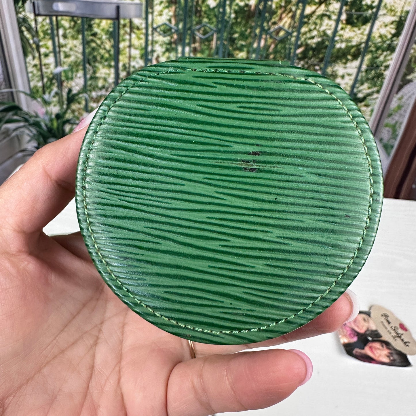 Louis Vuitton Jewelry Hard Case in Green Epi Leather