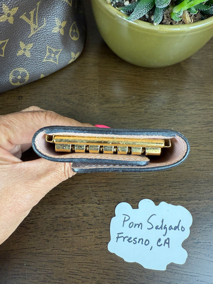 Damier Ebene 6-Ring Key Holder Rose Ballerine Pink