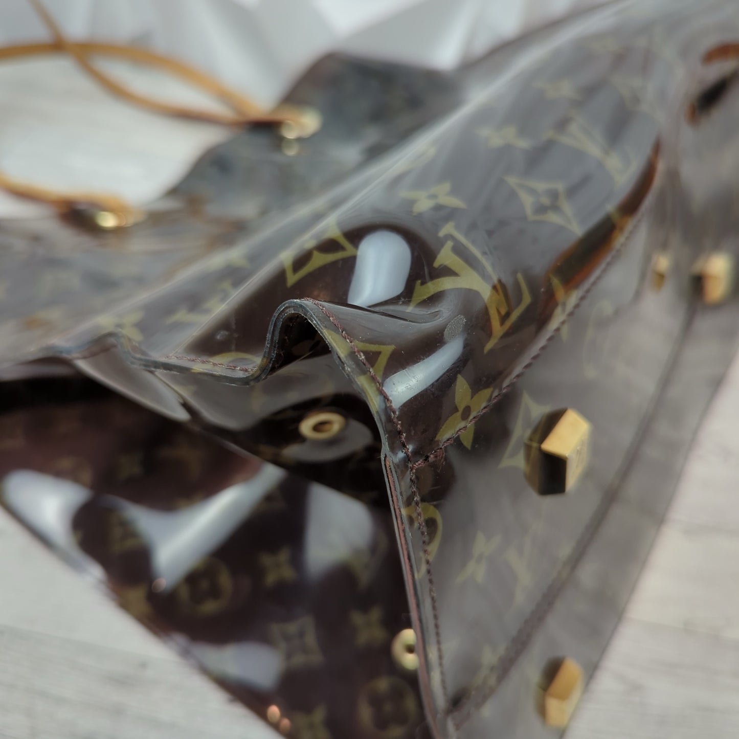 Limited Edition Monogram Vinyl Ambre Cruise Tote Bag