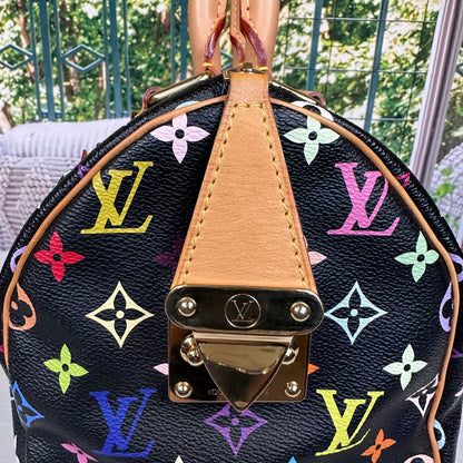 Louis Vuitton Limited Edition Murakami Black Multicolor Speedy 30