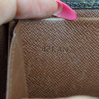 Elise Monogram Tri-Fold Wallet