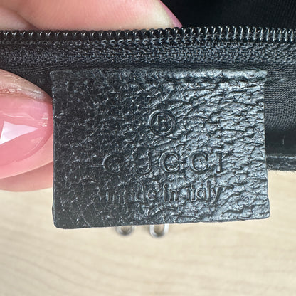 Gucci GG Web Buckle Belt Bag Black