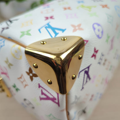 Louis Vuitton Murakami White Multicolor Monogram Speedy 30