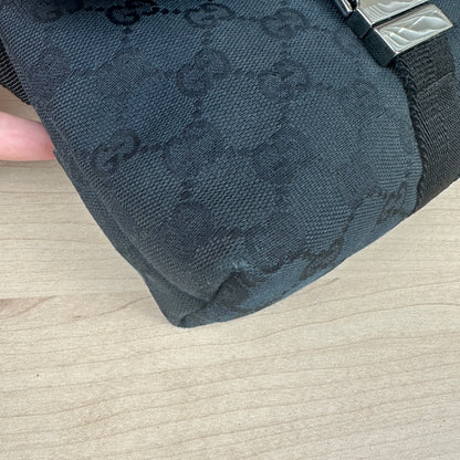Gucci GG Web Buckle Belt Bag Black