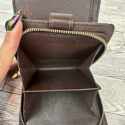 Louis Vuitton Damier Ebene Compact Bifold Zip Wallet