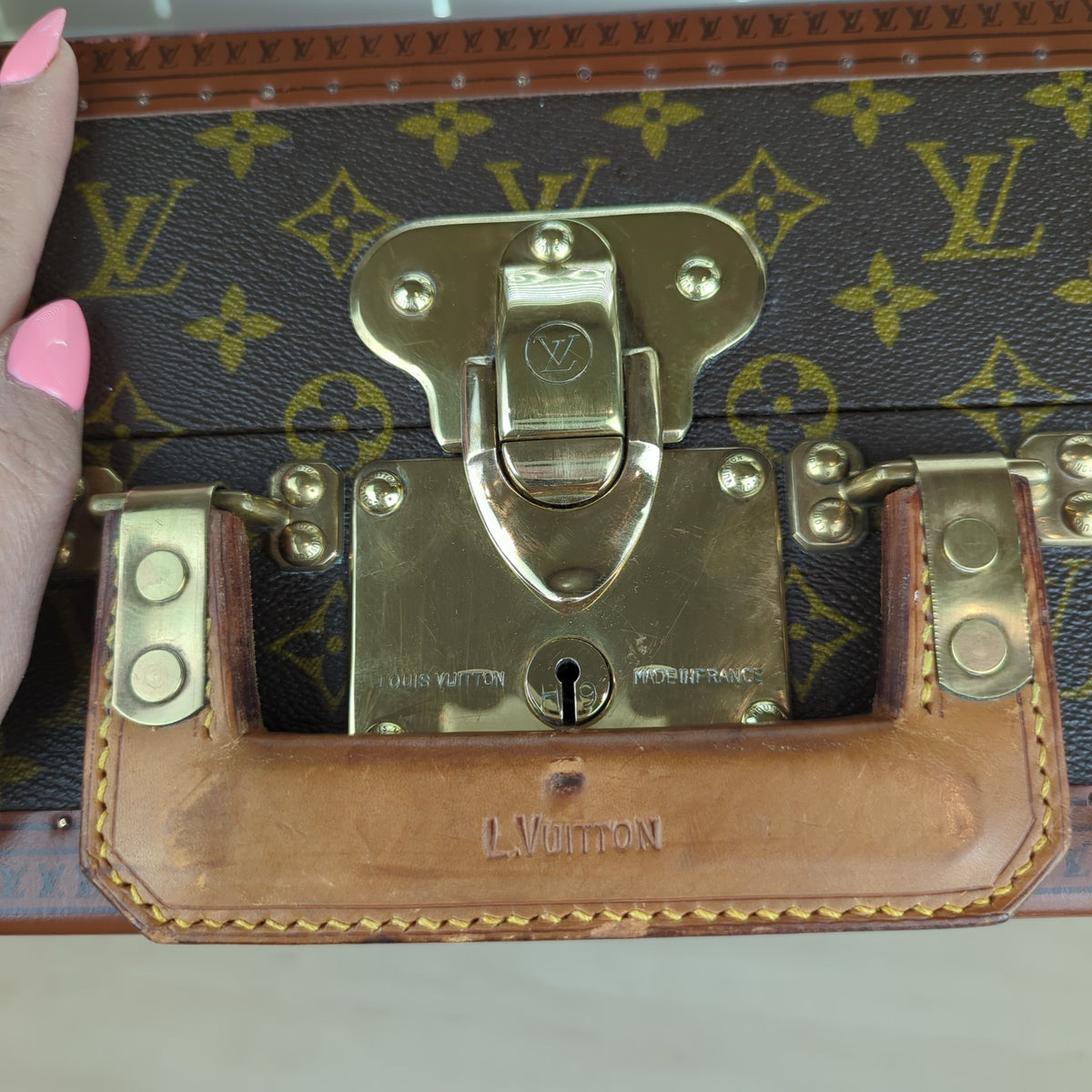 Louis Vuitton Vintage 1960 Monogram Bisten 60 Trunk