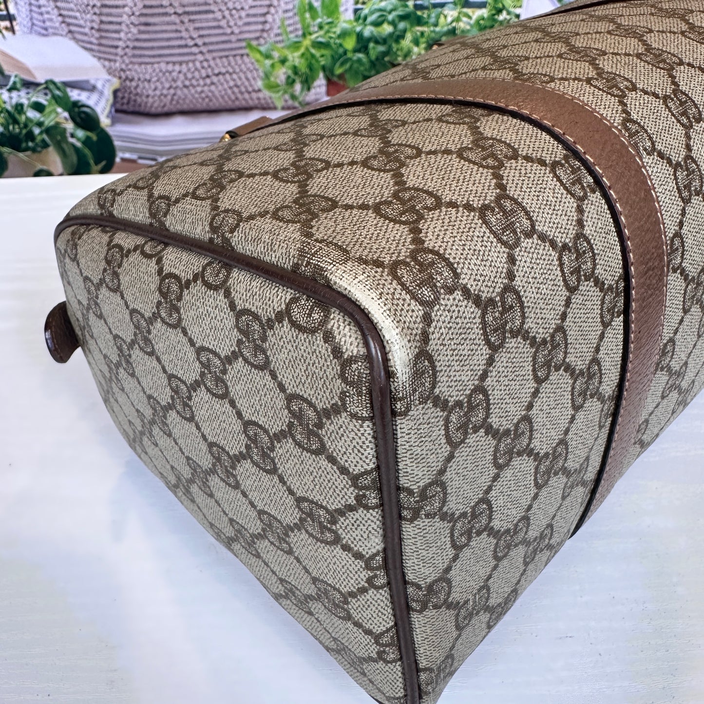 Gucci Vintage GG Boston Bag