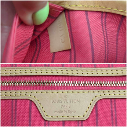 Louis Vuitton Limited Edition Grenade Pink V Neverfull MM