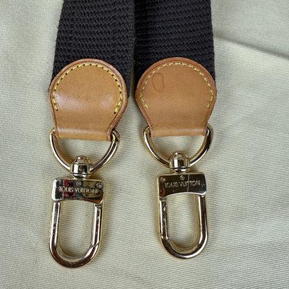 Brown Adjustable Webbed Strap – Vachetta & Gold-Tone Hardware