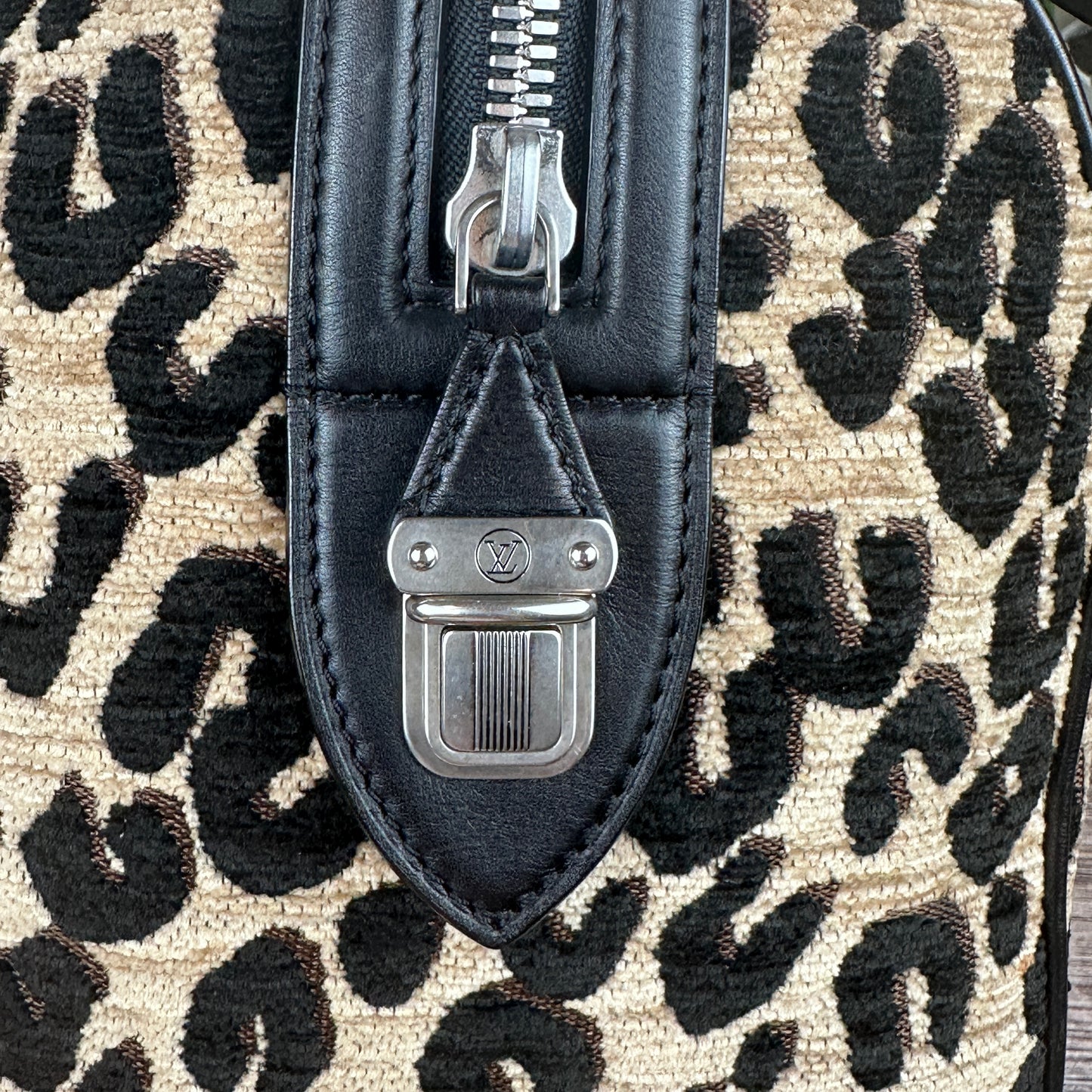 Louis Vuitton Limited Edition Stephen Sprouse Jacquard Velvet Leopard Print Speedy
