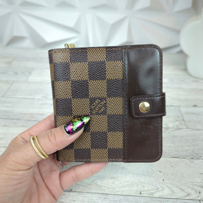 Louis Vuitton Damier Ebene Compact Bifold Zip Wallet