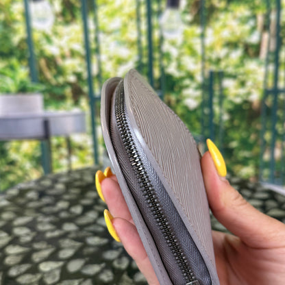 Louis Vuitton Lilac Epi Leather Demi-Lune Zip Wallet