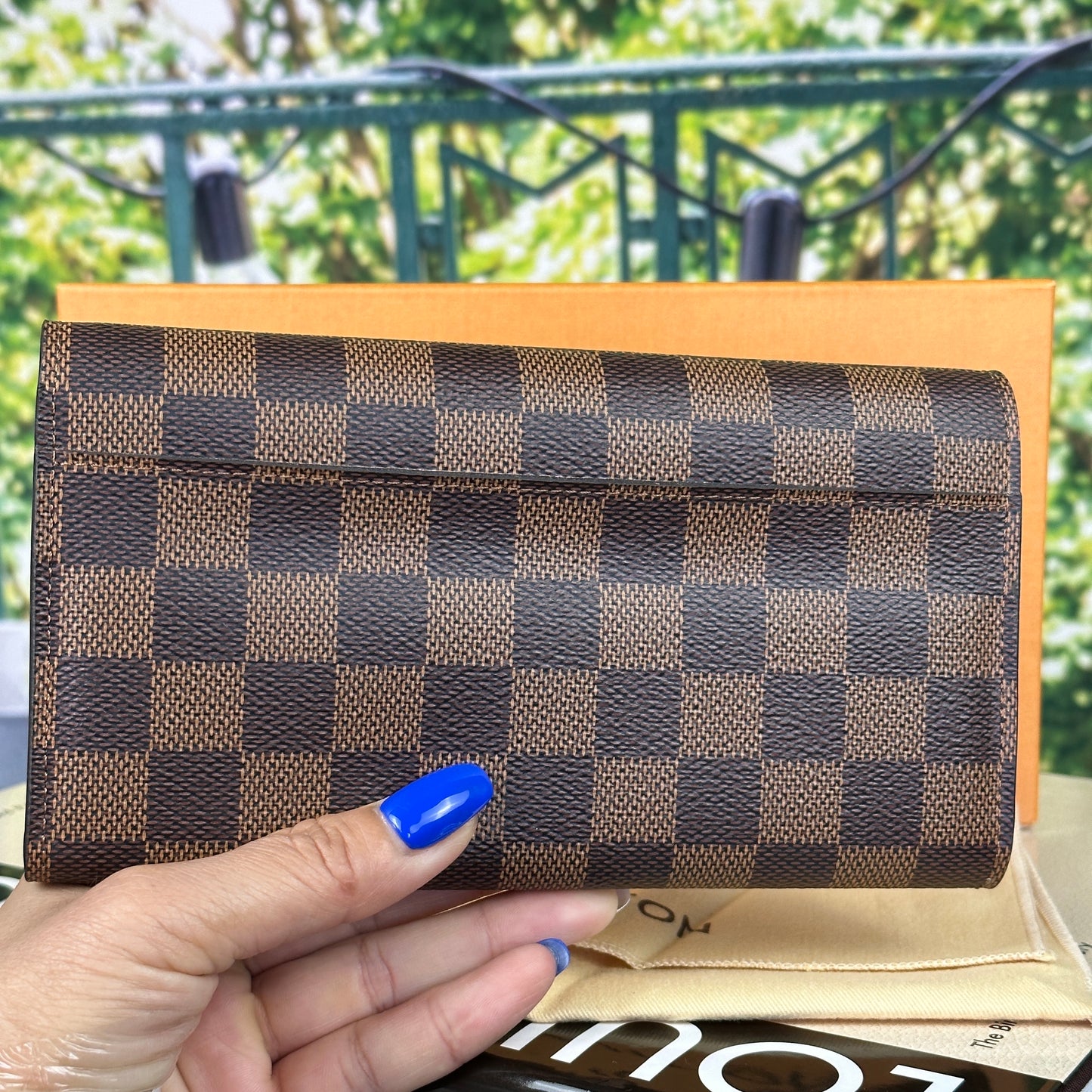 Louis Vuitton Damier Sarah Wallet Rose Ballerine