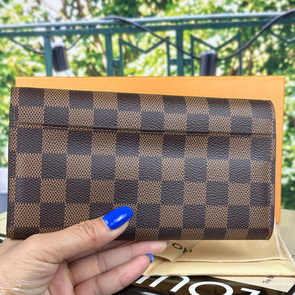 Louis Vuitton Damier Sarah Wallet Rose Ballerine
