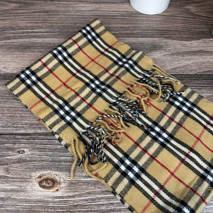 Burberry Check Scarf Beige