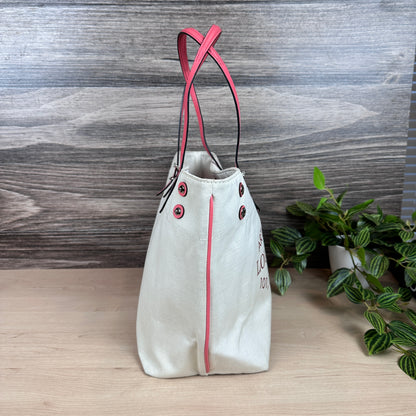 Louis Vuitton Corail Cotton Canvas Articles De Voyage Cabas MM Bag