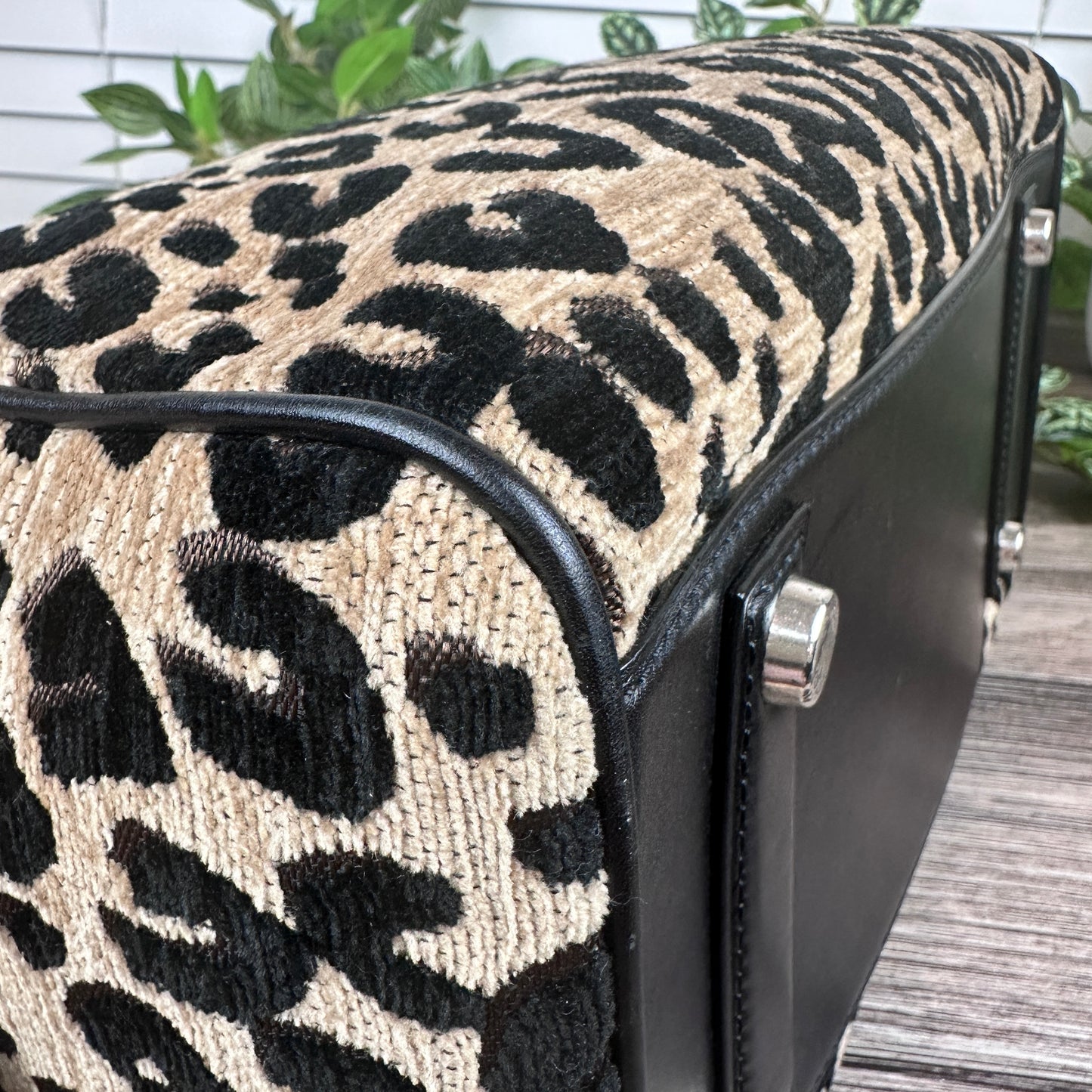 Louis Vuitton Limited Edition Stephen Sprouse Jacquard Velvet Leopard Print Speedy