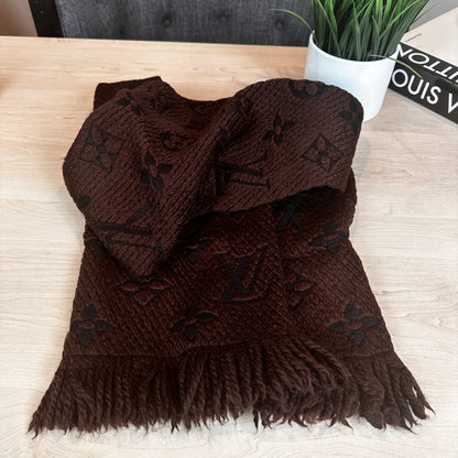 Louis Vuitton Logomania Scarf Brown
