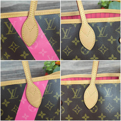 Louis Vuitton Limited Edition Grenade Pink V Neverfull MM