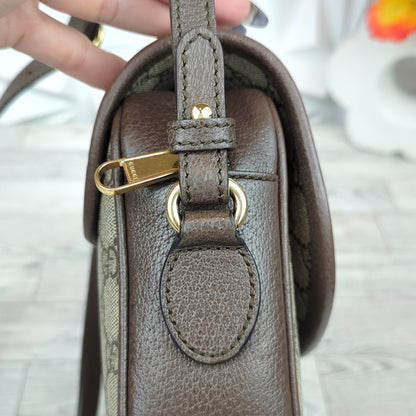 Gucci Embossed Initials Ophidia Shoulder Bag
